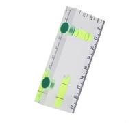 Acrylic Level Ruler With Magnetic Base For Precision Measurement At 45 Degree Horizontal Vertical, Clear Bubble Visibility For Household Projects, Transparent Construction(95 * 40 * 14MM)