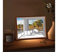 Acrylic Light Painting Decoration,Three-Color Luminous Lighting Wall Art Frame,LED Lighting Decoration,Light And Shadow The Art Of Photo Frame,Atmosphere In Your Bedroom, Study, Or Living Room. ( Colo