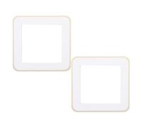 Acrylic Light Switch Cover Plate Frame 2pcs for 86x86mm Wall Panels
