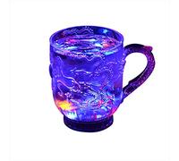 Acrylic Liquid Activated Multicolor LED Flashing Mug Light Dragon Shot Glass Water Wine Cups285ml LED Flashing Cup for Home Party Bar Drink Cups