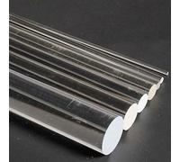 Acrylic Lollipop Stick 100pcs Clear Round rods, PMMA Circular Solid Bar, 100mm 200mm 250mm 300mm 500mm 1000mm Long Transparent Acrylic Rods(250MM*6MM)