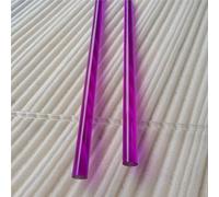 Acrylic Lollipop Stick 5pcs Colored Acrylic Round Rods, Solid, Clear, Cake Pop Sticks for DIY(Purple,5x200mm)