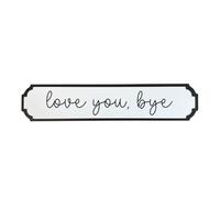 Acrylic Love You Bye Wall Sign - Elegant Black & White Home Decoration Gift