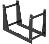 Acrylic LP and CD Holder for Desktop That Combines Stability with Contemporary Visual Design Elements (Black)