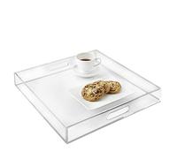 Acrylic Lucite 16" Square Acrylic Tray 16" X16" X 2.25"