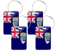 Acrylic Luggage Tags Travel Airline Baggage Tags Travel Baggage Tag 2pcs Tag for Luggage Mediumx2 Flag of South Georgia and The South Sandwich Islands