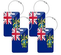 Acrylic Luggage Tags Travel Airline Baggage Tags Travel Baggage Tag 2pcs Tag for Luggage Smallx4 Flag of The Pitcairn Islands