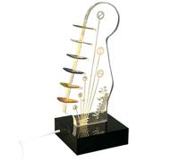 Acrylic Luminous Guitar Pick Holder - Dust-Proof Storage Box, Glow-in-The-Dark Display Stand | USB Cable and Energy-Saving LED Light Decorative Pick Organizer, Guitar Accessories for Home and Studio