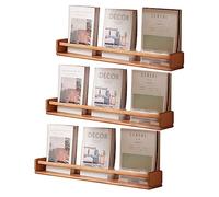 Acrylic Magazine Rack with 3 Tiers, Wall-Mountable for Organized Office and Home Display