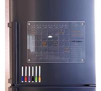 Acrylic Magnetic Calendar Fridge Magnet Monthly And Weekly Calendar With 6 Pens( for A3)