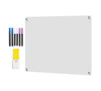 Acrylic Magnetic Pelería - Transparent Wall Desk, Magnetic Whiteboard 24x36 Inches | Magnetic Kitchen Tableware with Marker and Rubber, Acrylic Whiteboard with IS