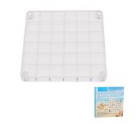 Acrylic Magnetic Seashell Display Box Clear 36 Grids Decorative Storage Case Organizer Container