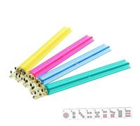 Acrylic Mahjong Stands with Pushers - 4 Pieces Chip Rack with Pusher,47cm Transparent Chip Holder for Board Game Experienced Players and Beginners