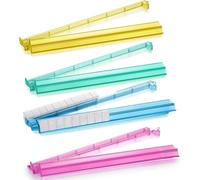 Acrylic Mahjong Trays - 47.5cm Racks with Pushers | Clear Mahjong Tile Display Holder for Women Beginner Youth Child, Portable Table Game Organizer for Family Bar Party Carnival Social Gathering Task