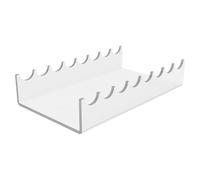 Acrylic Makeup Brush Holder - Display Stand for Brushes | Acrylic with Transparent Design, Multifunctional Storage, Perfect for Vanity, Table, Desk, Bathroom, Cosmetic Organization, 16.5x9x3cm