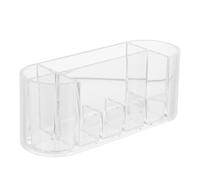 Acrylic Makeup Capacity Multiple Grids Box Organizer Brush with Large | Desktop Storage, Sort and Store Cosmetics, Lightweight Practical Design, Beautiful Delicate Appearance