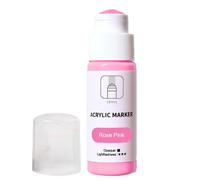 Acrylic Marker Pen - 18mm Tip Mop Style Permanent Water Based Ink Refillable 60ml Bottle with Capacity, Durable and Quick Drying | For Wall Art