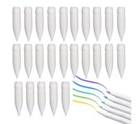 Acrylic Marker Tip Replacements - 25-Pack Universal Nylon Soft Fine Tip Pens | Refillable Brush Tips For Drawing, Writing & Painting | Soft Bristle Accessories Resistant