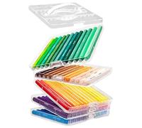 Acrylic Markers,60-Piece Permanent Brush Tip Ceramic Art Paint Pens - Quick-Drying Art Supplies for Adults Students Artists Fabric Drawing Coloring Metal Canvas Window