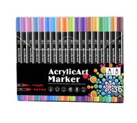 Acrylic Markers, Acrylic Pens for Painting - Tip Drawing Pens in Multiple Colors - Acrylic Coloring Markers, Creative Crafts Making Art Supplies for Bam