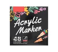 Acrylic Markers For Arts And Detailed Craft Projects With Quick Drying Dye Based Ink For Smooth Application On Various (B, 16cm)