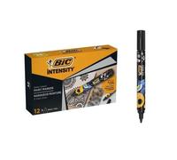 BIC Permanent Paint Marker Black Medium Conical 2.3 mm Pack of 12