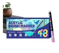Acrylic Markers, Multi-Color Layered Artistic Material - Acrylic Paint Marker Set | For Kids, Adults, School, Office, Crafts, Awards &