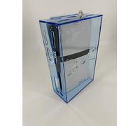 Acrylic Mega Store Playstation 5 Pro Security Protection Display Box - Compatible with Playstation 5 Pro (Fluorescent Blue)