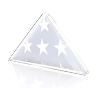 Acrylic Memorial Flag Box - Veterans Clear Display, Durable Organiser, Durable Patriotic Case, Multifunctional Flag Storage Holder for Retirees, Military Citizens, Home Showcase, Giffts Piece