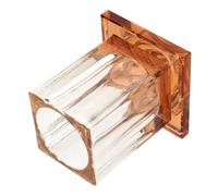 Acrylic Microphone Holder Desktop Tabletop Stand Single Slot | Sturdy Lightweight Build, Suitable for Wireless Mic Use, Clean End-table Placement