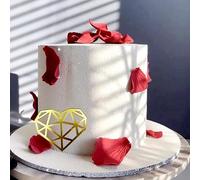 Acrylic Minimalist Cake Topper Girl Happy Birthday Cake Decoration Wedding Cake Toppers Party Supplies (Single Heart)