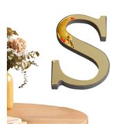 Acrylic Mirror Wall Letters | 3D Acrylic Self Adhesive - Large Letters Light Gold, Decorative 'To On The Farm For Wedding Party' Office Bedroom From Home