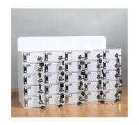 Acrylic Mobile Phone Holder with Lock for Classrooms Offices & Factories - Secure Storage Container for Students & Employees (32x32 cm)