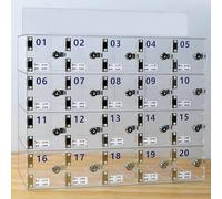 Acrylic Mobile Phone Locker Box - 30 Slots Clear Storage Cabinet for Classroom, Office, Factory - Wall-Mounted Cell Phone for Safe Deposit and nization
