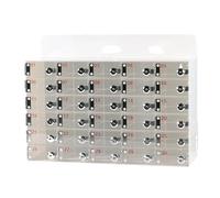 Acrylic Mobile Phone Locker with Key Lock for School & Office - Freestanding White 83.9 x 18.5 x 54.7 cm - Secure Storage for Classrooms & Workspaces