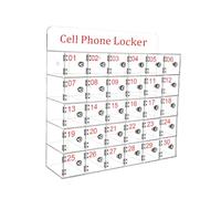 Acrylic Mobile Phone Storage Cabinet, Wall-Mounted Cell Phone for Schools & Factories - 30 Slots, Desk Stand for Phones, Durable & Space-Saving Solution