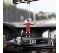 Acrylic Mohammad Salah Cutout Car Hanging | Stylish Liverpool Rearview Mirror Ornament | Football Fan Gift