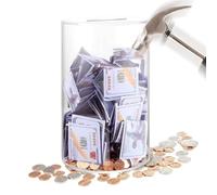 Acrylic Money Bank Large Unopenable Money Box Transparent Saving Box