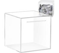 Acrylic Money Bank Saving Box, Unopenable Money Box, Clear Piggy Bank, Transparent Smash Money Box, Saver Jar, Money Boxes For Adults, Must Break To Open Saving Box
