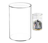 Acrylic Money Box - Clear Money Box | Transparent Round Money Box Transparent Saving Box for Toddler Girls Boys Kids Children