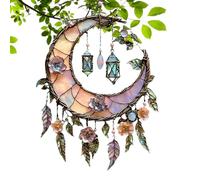 Acrylic Moon-shaped Sun Catcher With High Transparency. Perfect For Gardens, Rooms, Yards, And Outdoor Spaces. A Beautiful Ornament For Christmas, Home Decor, Or For Women And Lovers