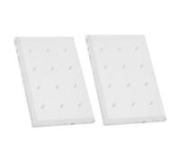 Acrylic Nail Drill Bit Stand 12 Hole White 2pcs Display Base