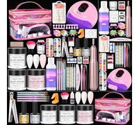 Acrylic Nail Kit with UV LED Lamp, Acrylic Powder, Nail Art Accessories