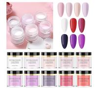 Acrylic Nail Powder Odorless Dip Powder Nail All Seasons Nail Carving Easy To Blend Ideal For DIY Salon Perfect For Nail Enthusiasts Table for Nails (Brick Red, 3.2 * 3.2cm)