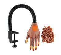 Acrylic Nail Tips 300pcs for Training & Practice Hand - DIY Nail Art Salon Tool with ABS Material, Reusable & Secure Fixation for Manicure Learning