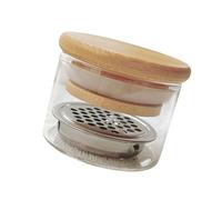 Acrylic Nails Art Brush Clean Cup with Stainless Steel Separator for Glitter Separation Nails Art Accessories Acrylic Clear Wash Cup