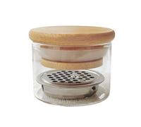 Acrylic Nails Art Brush Cleaner Cup With Stainless Steel Separator For Glitters Separation Nails Art Accessories Glitters Cleaning Cup