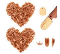 Acrylic Nails Tips for Practice Hand: 200Pcs Replacement Nail Tips for Practice Model - Reusable Nail Tips for Acrylic Practice Hand Salon Home - T-shaped nail design