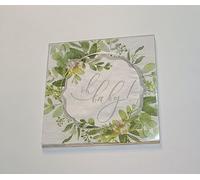 Acrylic Napkin Coaster,DIY Clear Acrylic Coasters with Insert for Cocktail Napkins for Festival,Party,Home,Bar Decor (8pcs Coasters)