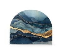 Acrylic Napkin Holder 1 Pack 4mm Thick Acrylic Space-Saving Modern Design Fits Dinner/Cocktail Napkins Home & Kitchen Use Sturdy & durables Marble Navy Blue Turquoise